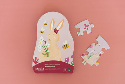 Puzzle "Mrs. Rabbit's Blumen" von Trixie