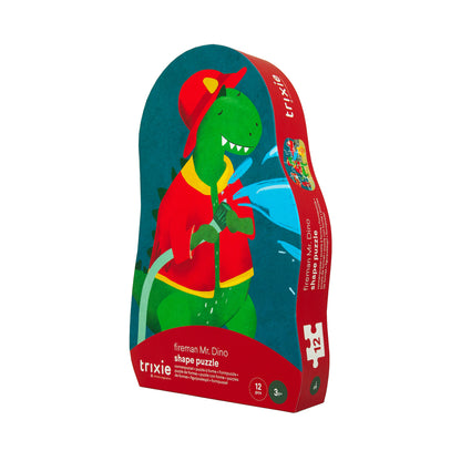 Puzzle "Feuerwehrmann Mr. Dino" von Trixie