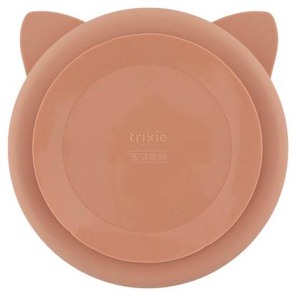 Silikon-Esslernteller "Mrs. Cat" mit Saugnapf von Trixie Baby