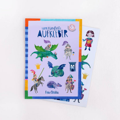 Spülmaschinenfeste Sticker mit Ritter-Motiv von Frau Ottilie