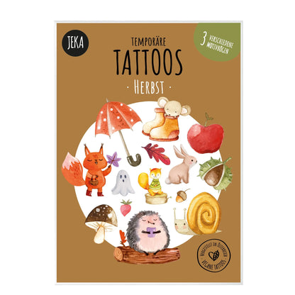 Halloween Tattoos, 3 assorted sheets