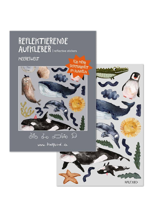Reflektierende Aufkleber "Meereswelt" von Halfbird