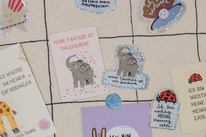Marienkäfer-Glitzersticker "Ich bin wichtig" von Liesels Wicht