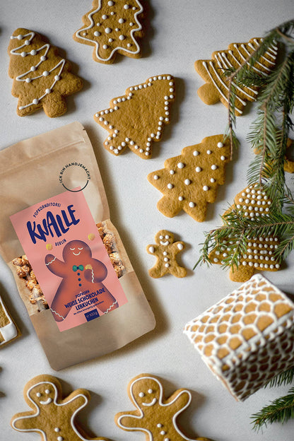 Knalle Popcorn mit "Lebkuchen weiße Schokolade" Geschmack