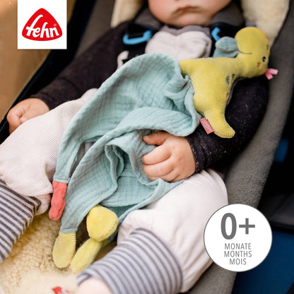 "Dinosaurier" Schmusetuch als Einschlafhilfe & Kuscheltuch von Fehn