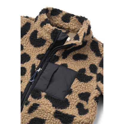 Nolan Fleece-Jumpsuit mit Leo-Muster von Liewood für Kinder, Größe 56-80