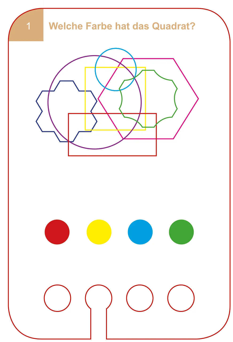 Kartensatz "Intelligenz Training" für den Lochkasten (ab 6 Jahren)