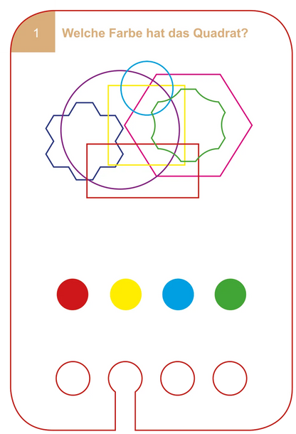 Kartensatz "Intelligenz Training" für den Lochkasten (ab 6 Jahren)