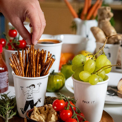 Tasse "F*ck it" aus Porzellan von Helen B