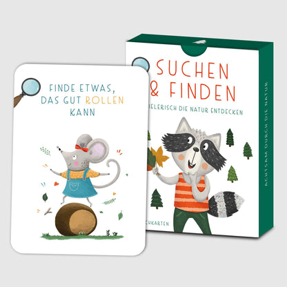 "Suchen & Finden" - Liebevoll illustrierte Karten für die Wald-Schatzsuche von Rüsselfuchs