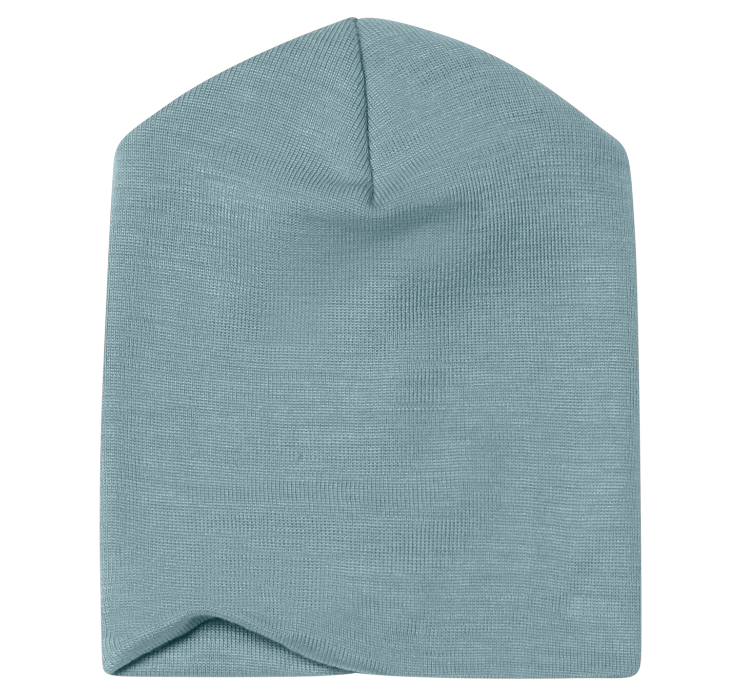 Hellblaue dünne Mütze "Bergblau" aus Wolle/Seide von Engel Natur