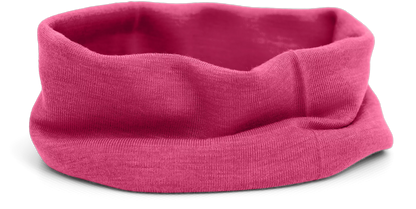 Pinker Schlauch-Schal "Himbeere" aus Wolle/Seide von Engel Natur