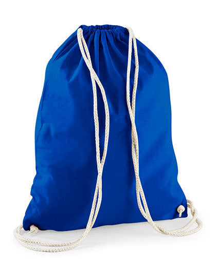 Dunkelblauer Turnbeutel in "Bright Royal" - perfekt für Bügelbilder und Co.