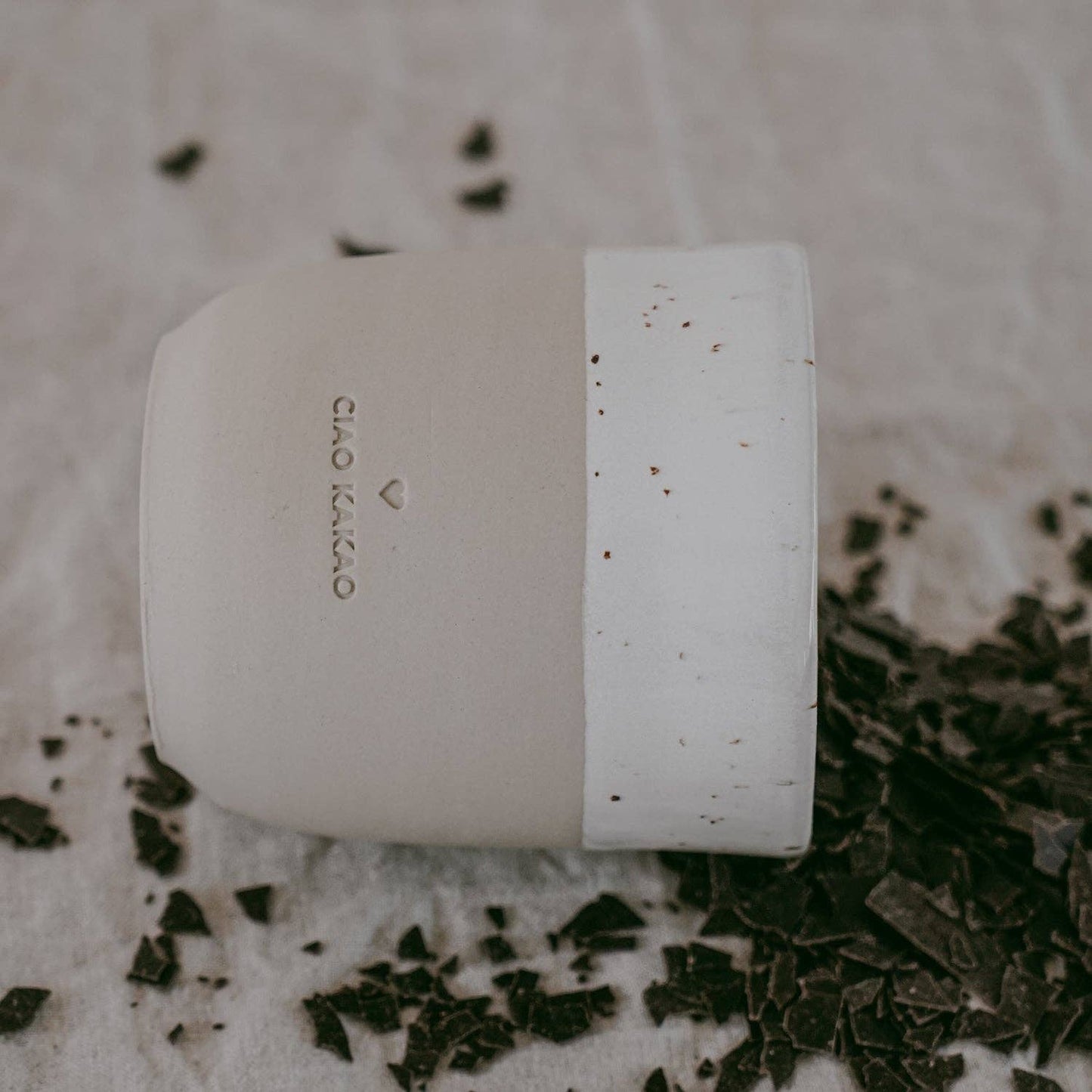 "Ciao Kakao" Tasse aus Steingut von Eulenschnitt