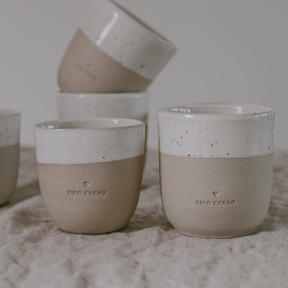 "Ciao Kakao" Tasse aus Steingut von Eulenschnitt