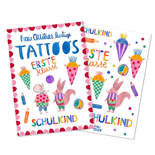 Kindertattoos "Schulkind" von Frau Ottilie