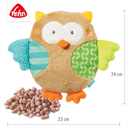 Fehn - Kirschkernkissen Eule - mit Wärme-/ Kältesäckchen
