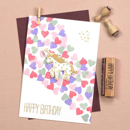 "Unicorn" stamp by Perlenfischer