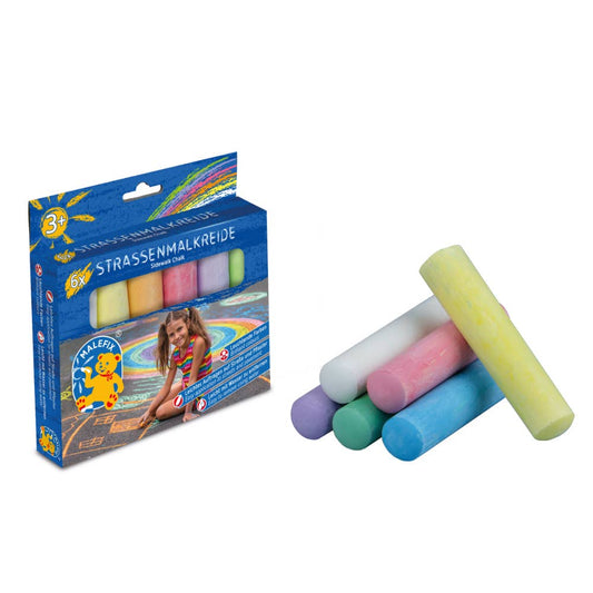 6-teiliges Straßenkreide-Set von Pustefix/Malefix