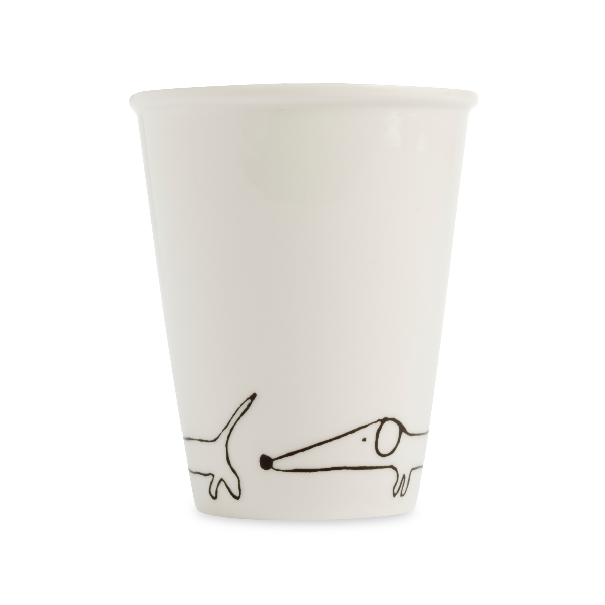 Tasse "Dackel" aus Porzellan von Helen B.