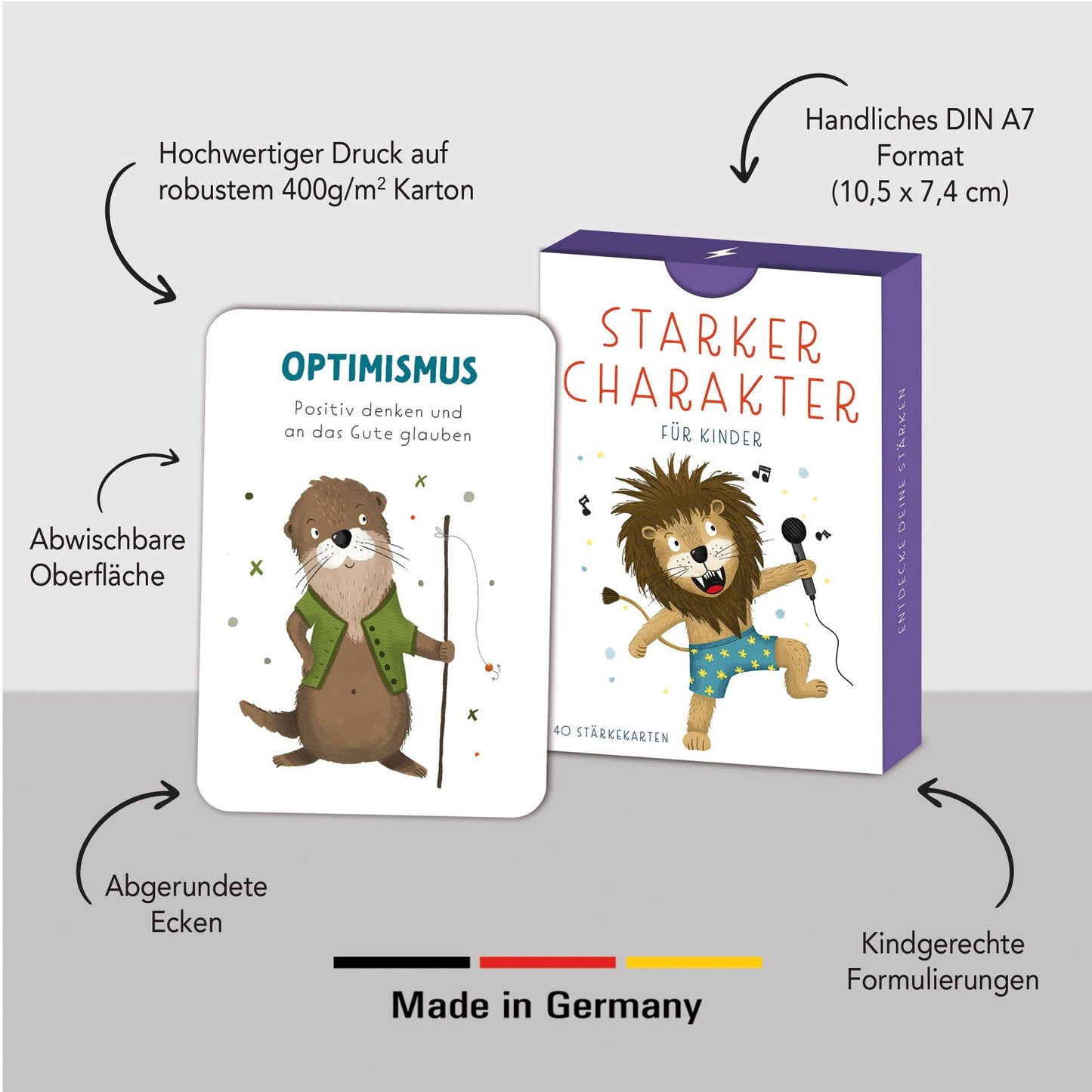 Rüsselfuchs - Stärkekarten für Kinder | 40 Charakterstärken