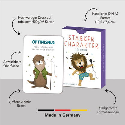 Rüsselfuchs - Stärkekarten für Kinder | 40 Charakterstärken