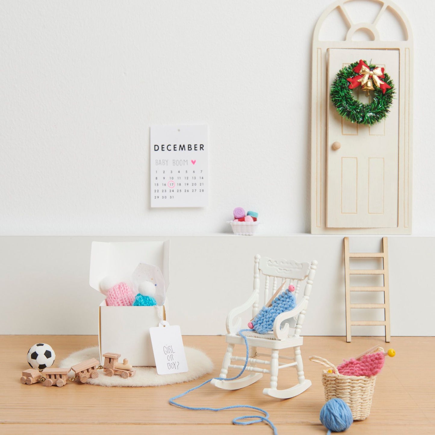 Miniatur-Fussball als Zubehör für die Wichtelwelt (2,3cm)