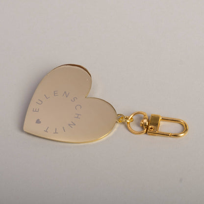 Schlüsselanhänger "Großes Herz" von Eulenschnitt