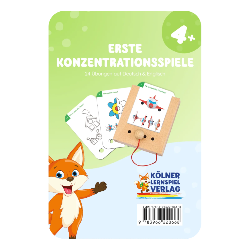 Kartensatz "Erste Konzentrationsspiele" für den Lochkasten (ab 4 Jahren)