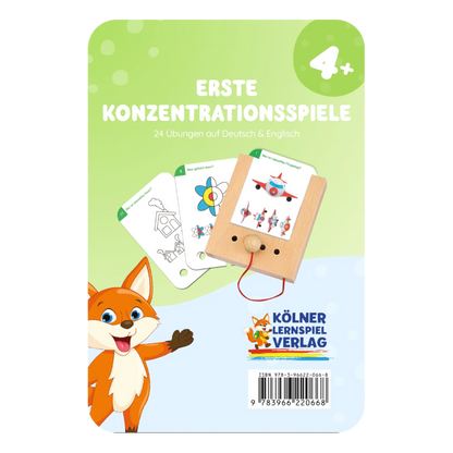 Kartensatz "Erste Konzentrationsspiele" für den Lochkasten (ab 4 Jahren)