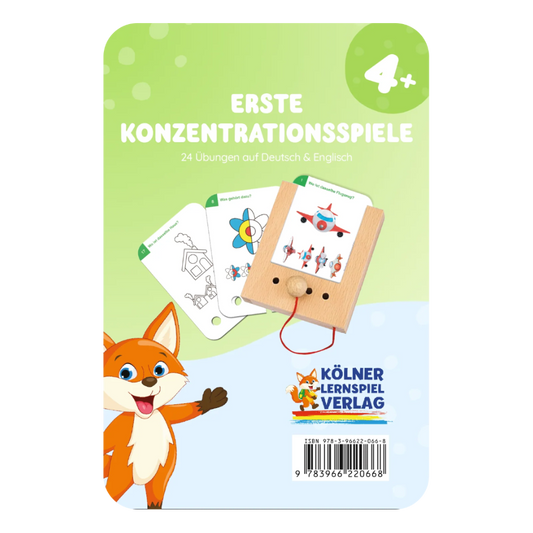 Kartensatz "Erste Konzentrationsspiele" für den Lochkasten (ab 4 Jahren)