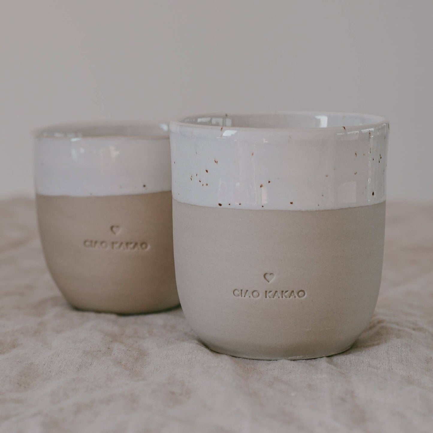 "Ciao Kakao" Tasse aus Steingut von Eulenschnitt