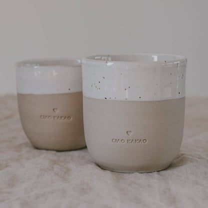 "Ciao Kakao" Tasse aus Steingut von Eulenschnitt