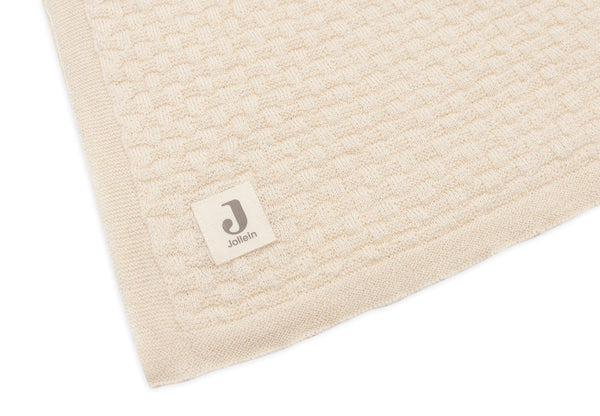 Beige Babydecke aus Merinowolle von Jollein, 75x100cm