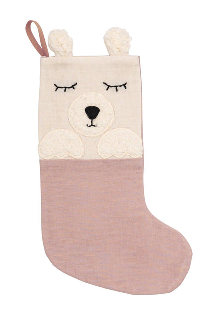 Rosa Nikolausstiefel "Eisbär" von Kikadu