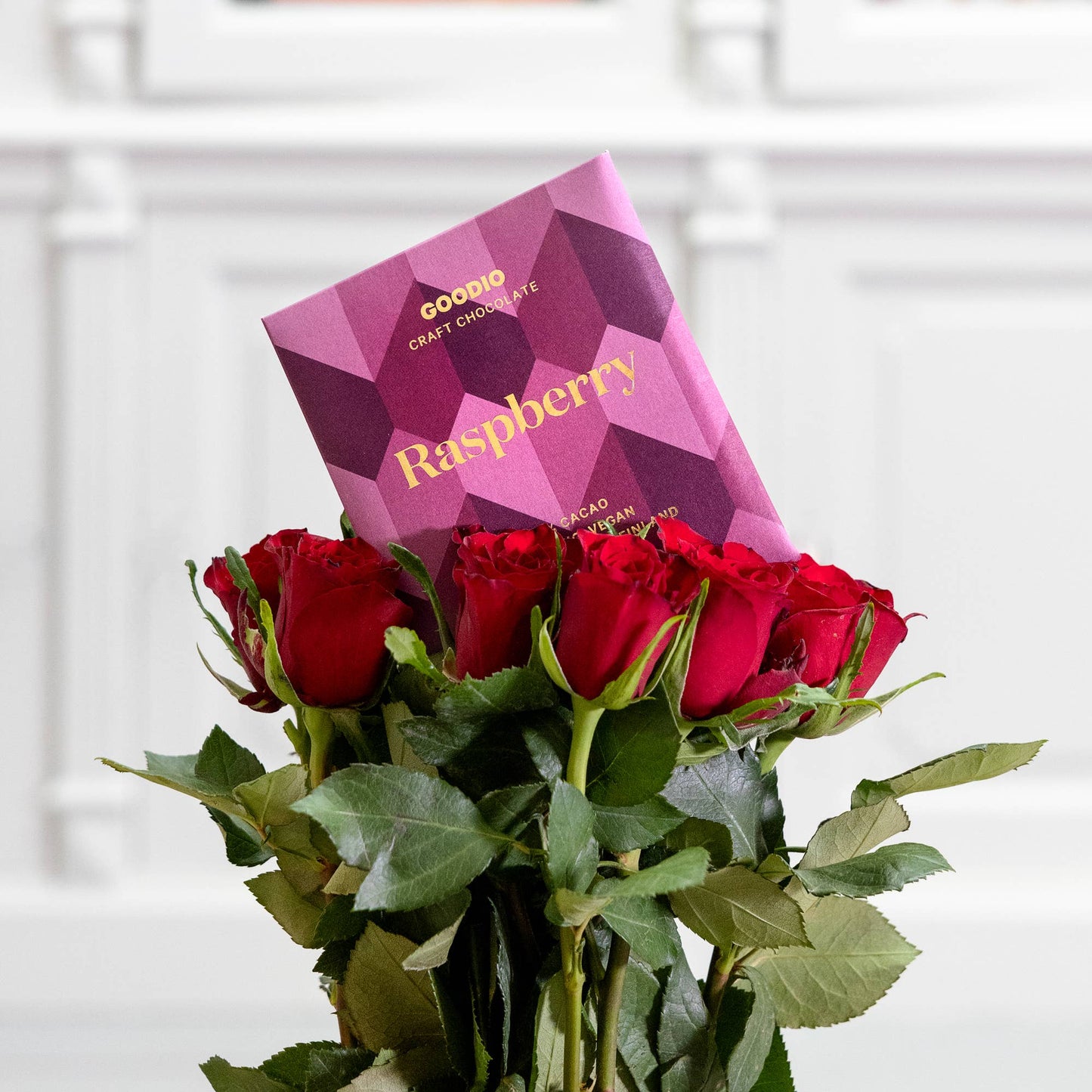 Himbeer-Schokolade von Goodio Chocolate