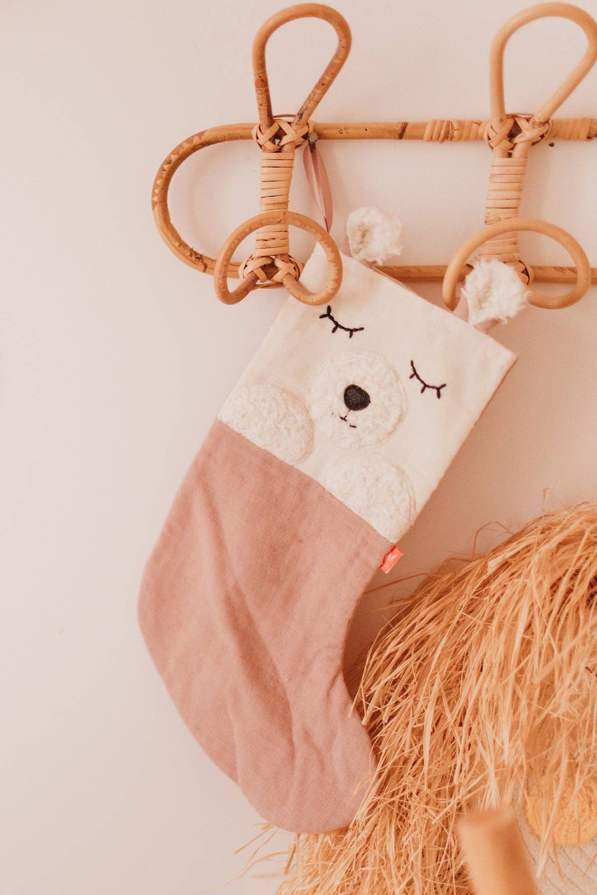 Rosa Nikolausstiefel "Eisbär" von Kikadu