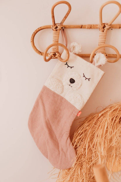 Rosa Nikolausstiefel "Eisbär" von Kikadu