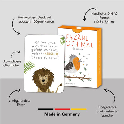 "Erzähl doch mal" - Gesprächskarten für Kinder von Rüsselfuchs