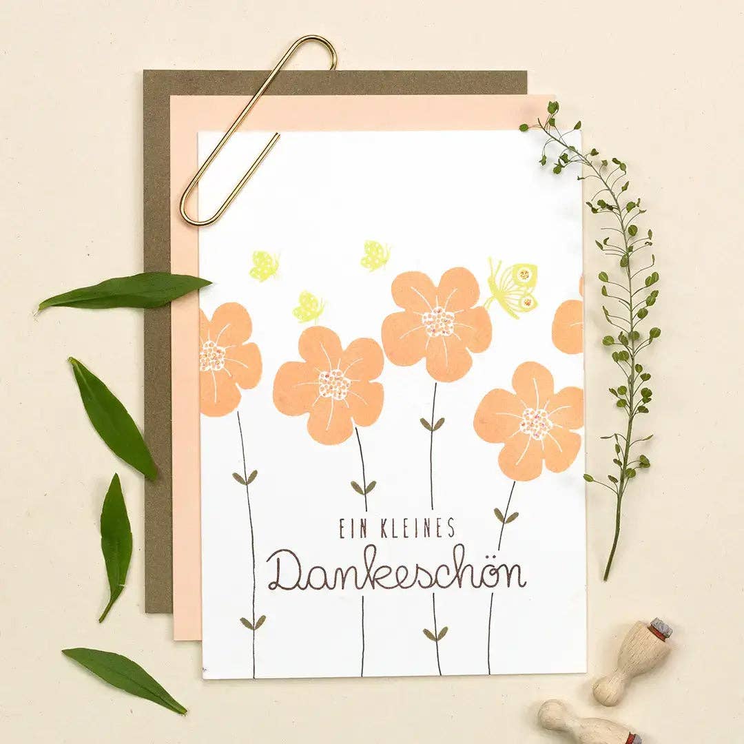 Mini stempelkussentje "Abrikoos" van Perlenfischer