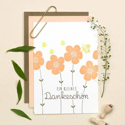 Mini stempelkussentje "Abrikoos" van Perlenfischer