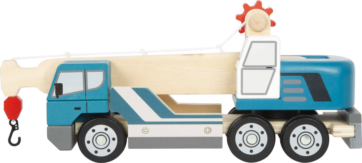 Kranwagen Kinderspielzeug aus Holz von Small Foot