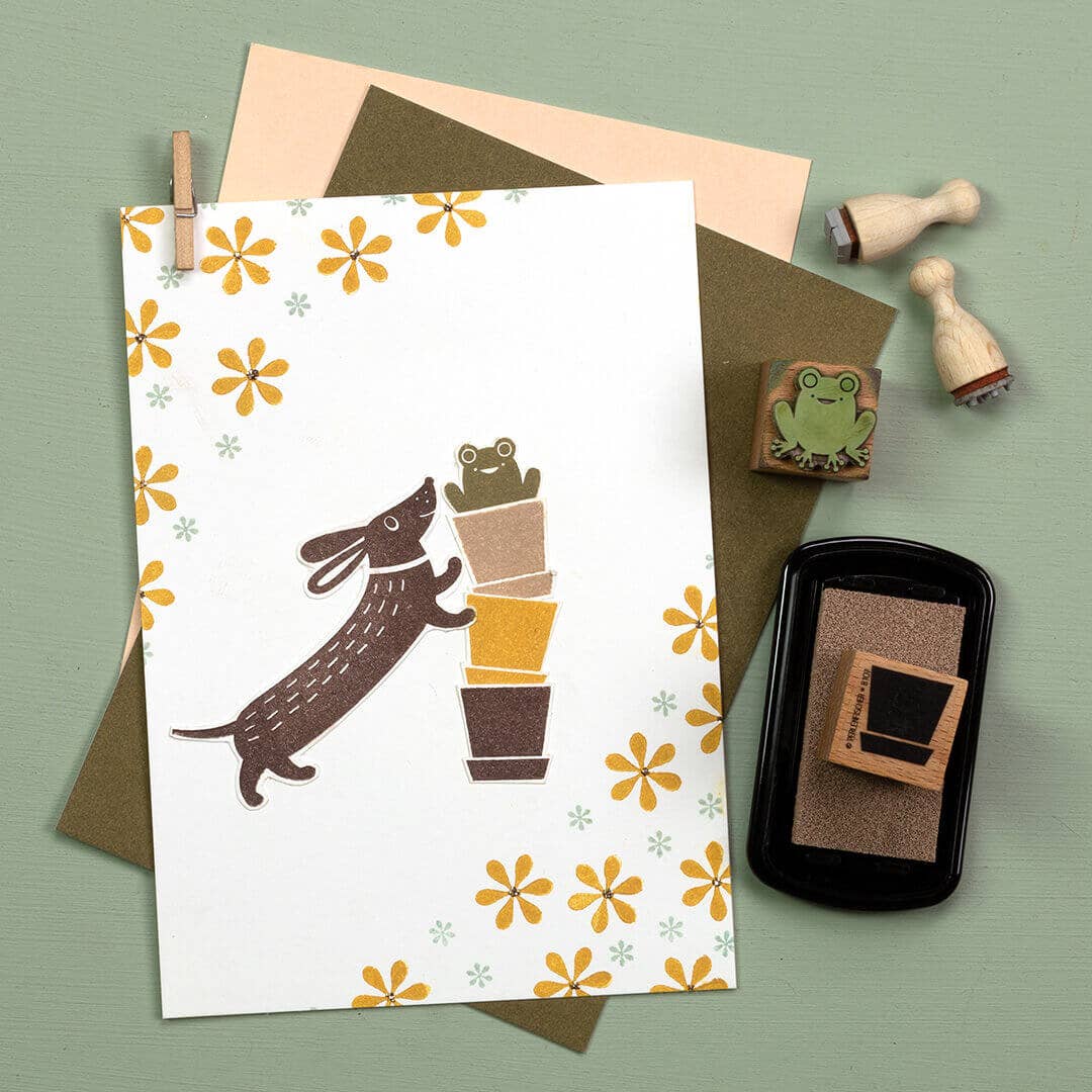 Stempel "Teckel 2" van Perlenfischer