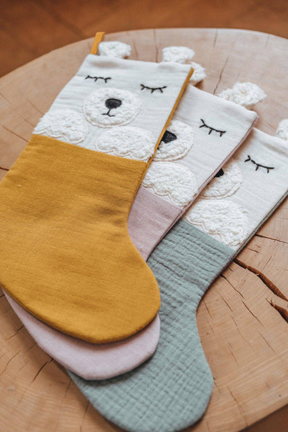 Rosa Nikolausstiefel "Eisbär" von Kikadu