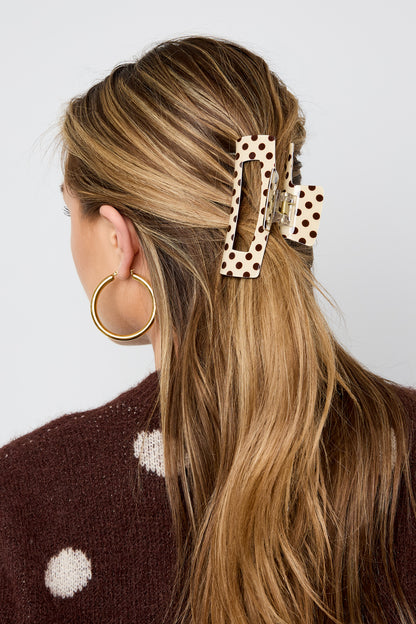 Haarklammer mit Polka Dots, verschiedene Farben