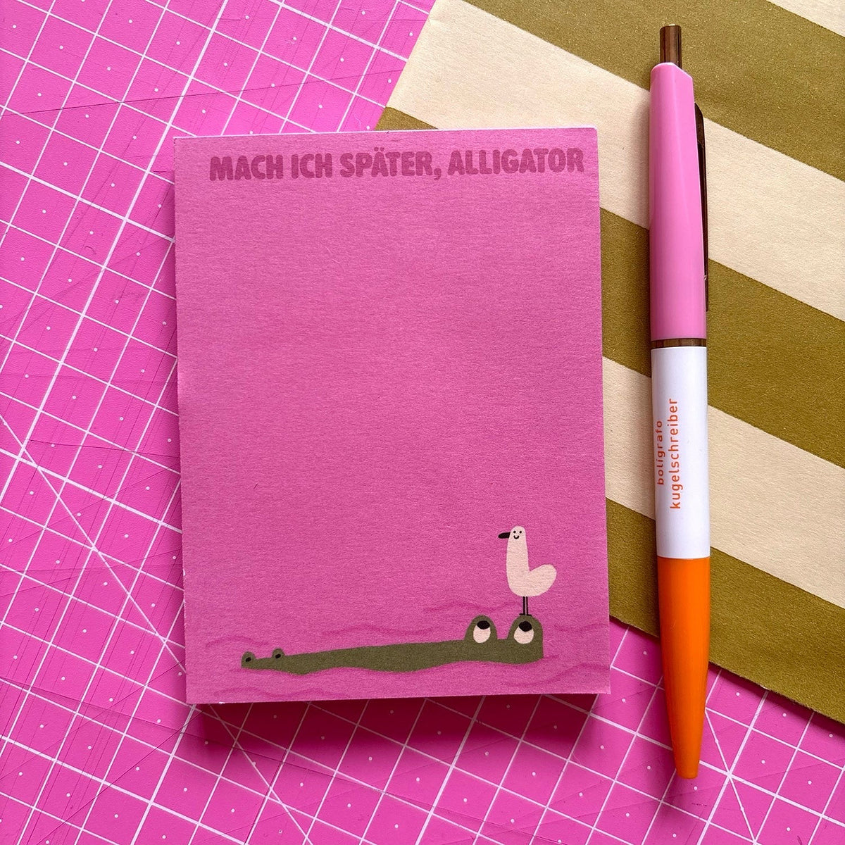 Notizblock "Mach ich später" von Slinga Illustration