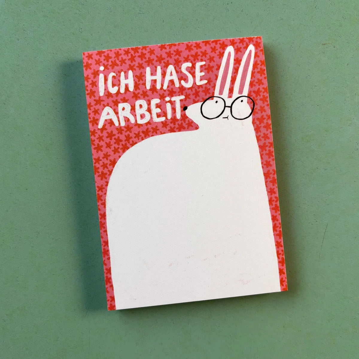 Notizblock "Ich hase Arbeit" von Slinga Illustration