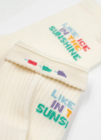 Tennissocken "Like ice in the sunshine" von J. Clay für Frauen und Männer