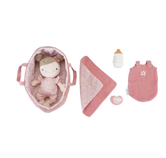 Puppenset "Rosa" mit Zubehör von Little Dutch