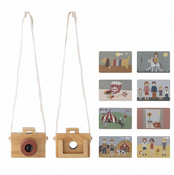Spielzeugkamera aus Holz mit Wechsel-Bildern von Bloomingville Mini